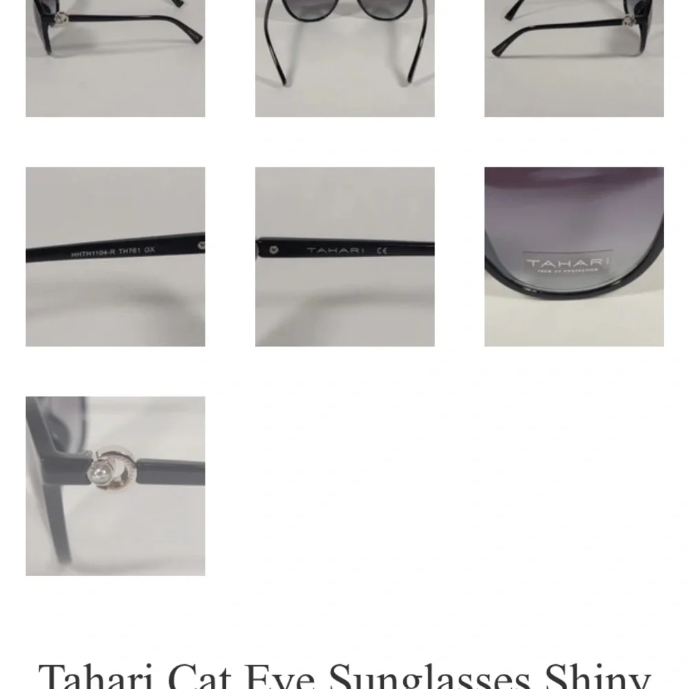 Tahari cat eye rhinestone sunglasses UC